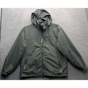 Horseware Ireland Windbreaker Jacket Mens XS Green Equestrian‎ Packable Hood EUC